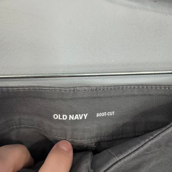 Old Navy Gray Bootcut Khaki Pants Size 16 Cotton & Spandex Blend Slacks Trousers - Picture 5 of 7